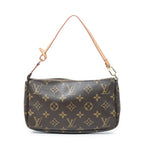 Handbag Accessory Pouch Brown Monogram Canvas