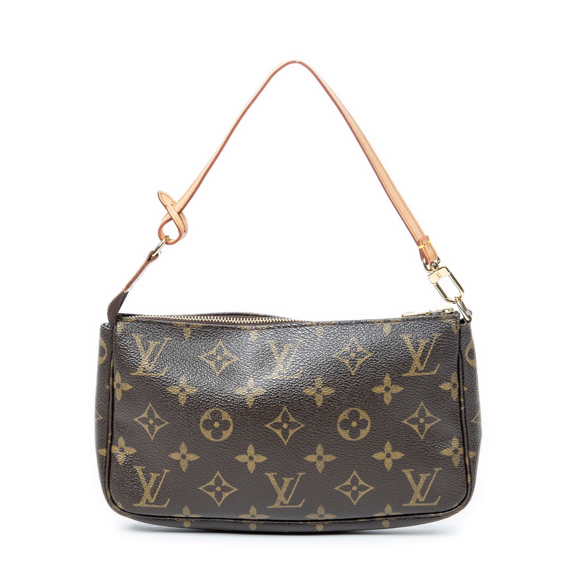 Handbag Accessory Pouch Brown Monogram Canvas