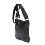 Loewe - Sac bandoulière messager Anagram plat - Noir