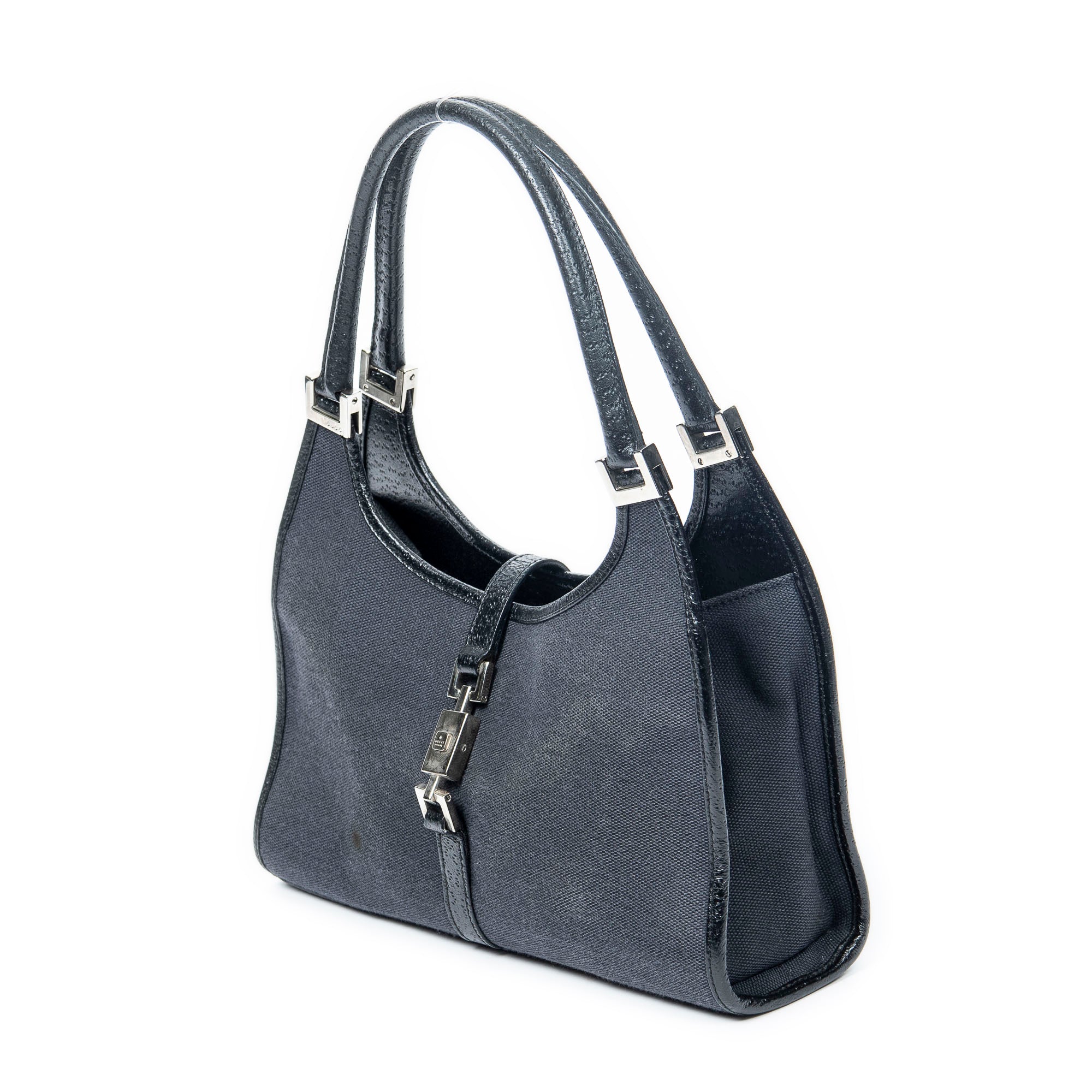 Shoulder Bag Small Bardot Tote Grey Canvas