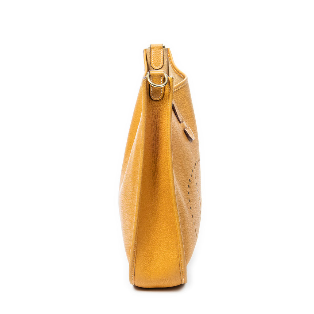 Sac Bandoulière Evelyne I GM Naturel Sable Cuir Taurillon Clémence