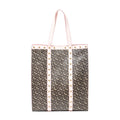 Shoulder Bag Studded Vertical Book Tote Brown TB Monogram Coated Canvas