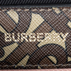 Shoulder Bag Studded Vertical Book Tote Brown TB Monogram Coated Canvas