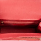 Shoulder Bag Small Business Affinity Flap Red Quilted New Caviar Leather
