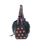 Shoulder Bag Small Polka Dot Hammock Black Calfskin Leather