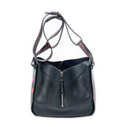 Shoulder Bag Small Polka Dot Hammock Black Calfskin Leather