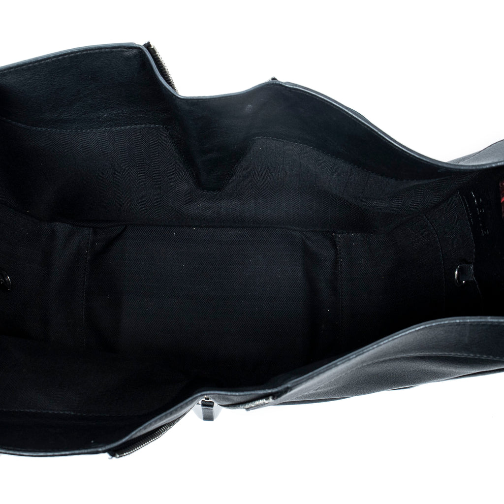 Shoulder Bag Small Polka Dot Hammock Black Calfskin Leather