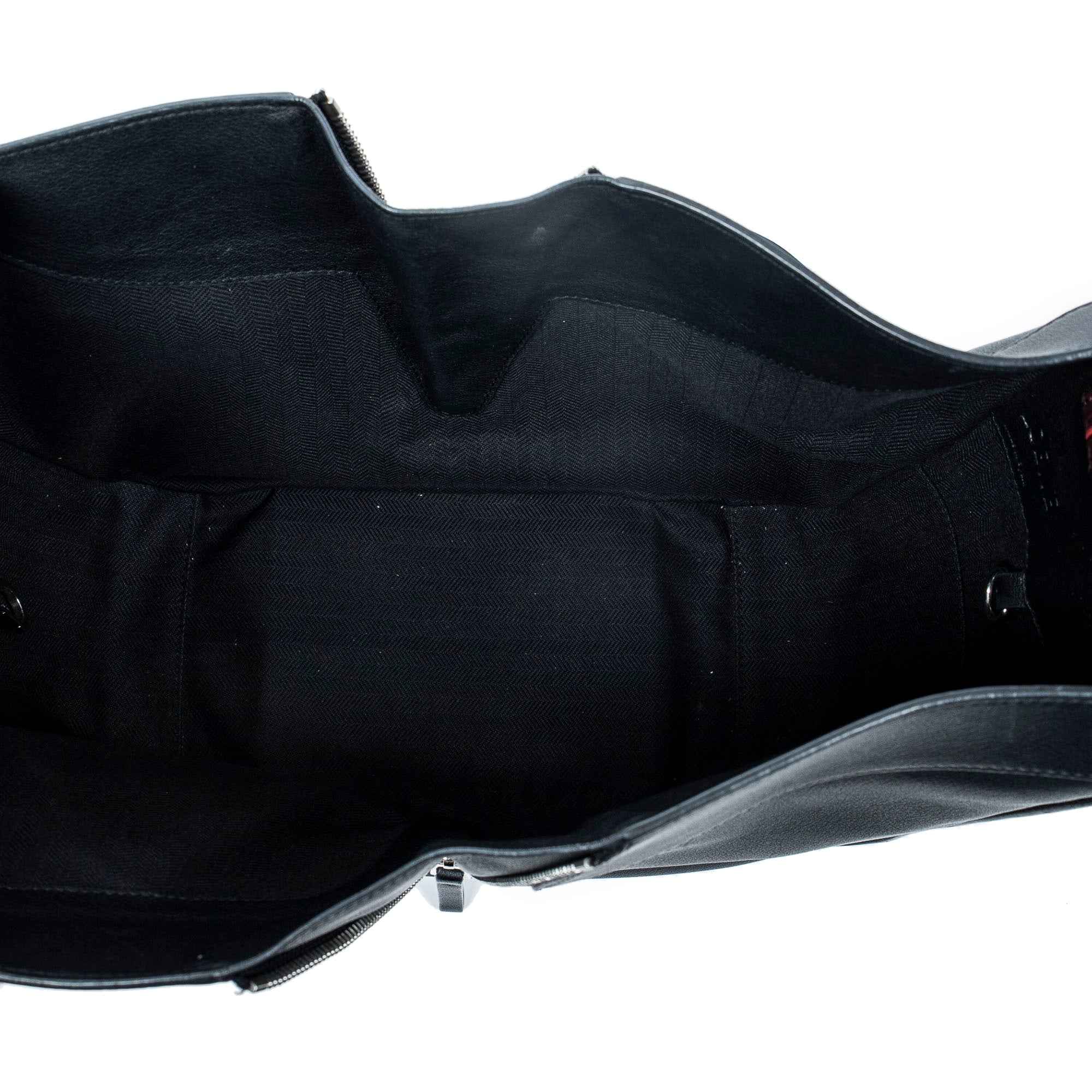 Shoulder Bag Small Polka Dot Hammock Black Calfskin Leather