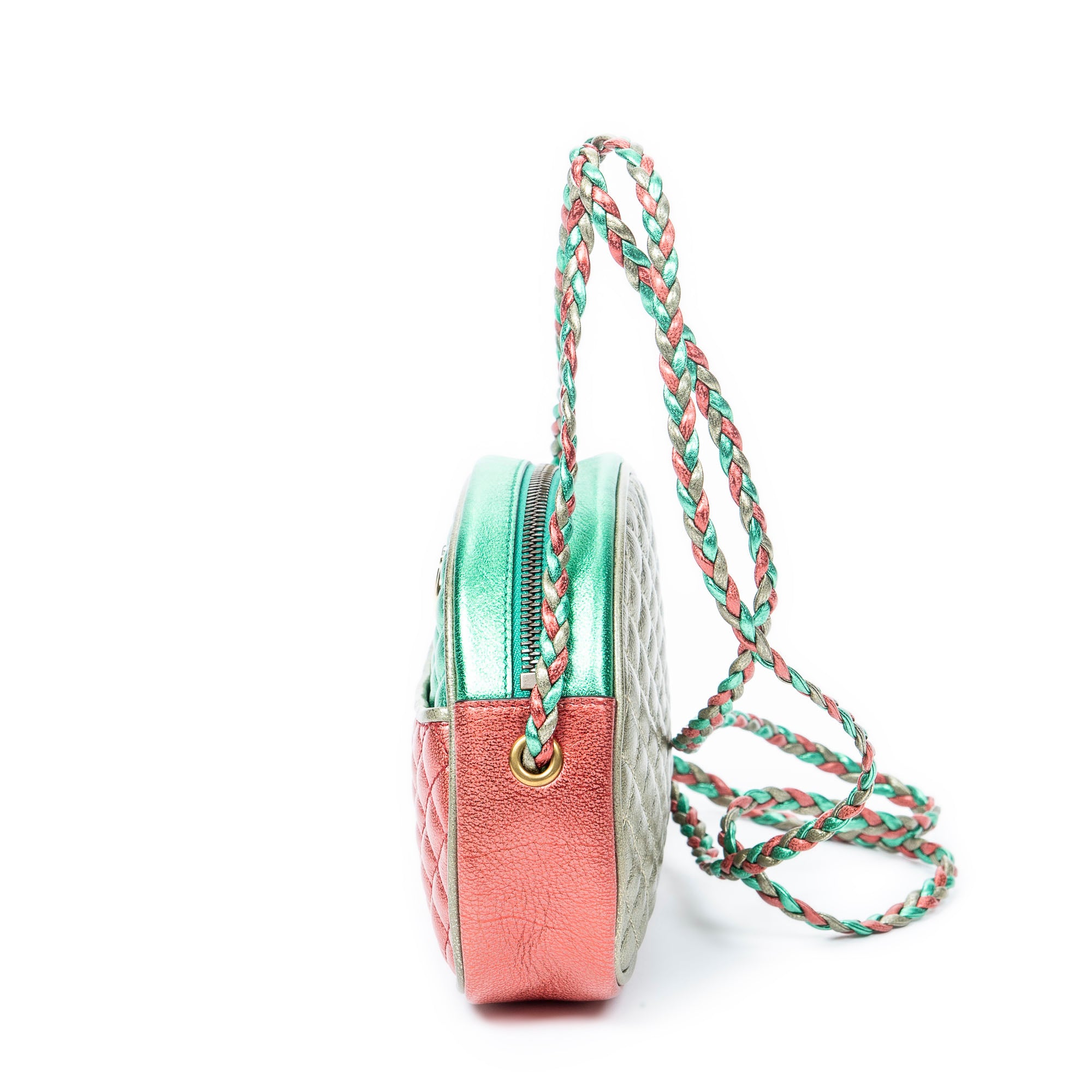 Shoulder Bag Ltd. Ed. Alessandro Michele Trapuntata Mini Crossbody Green Quilted Calfskin Leather