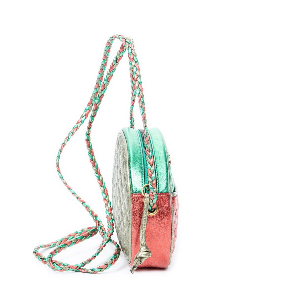 Shoulder Bag Ltd. Ed. Alessandro Michele Trapuntata Mini Crossbody Green Quilted Calfskin Leather