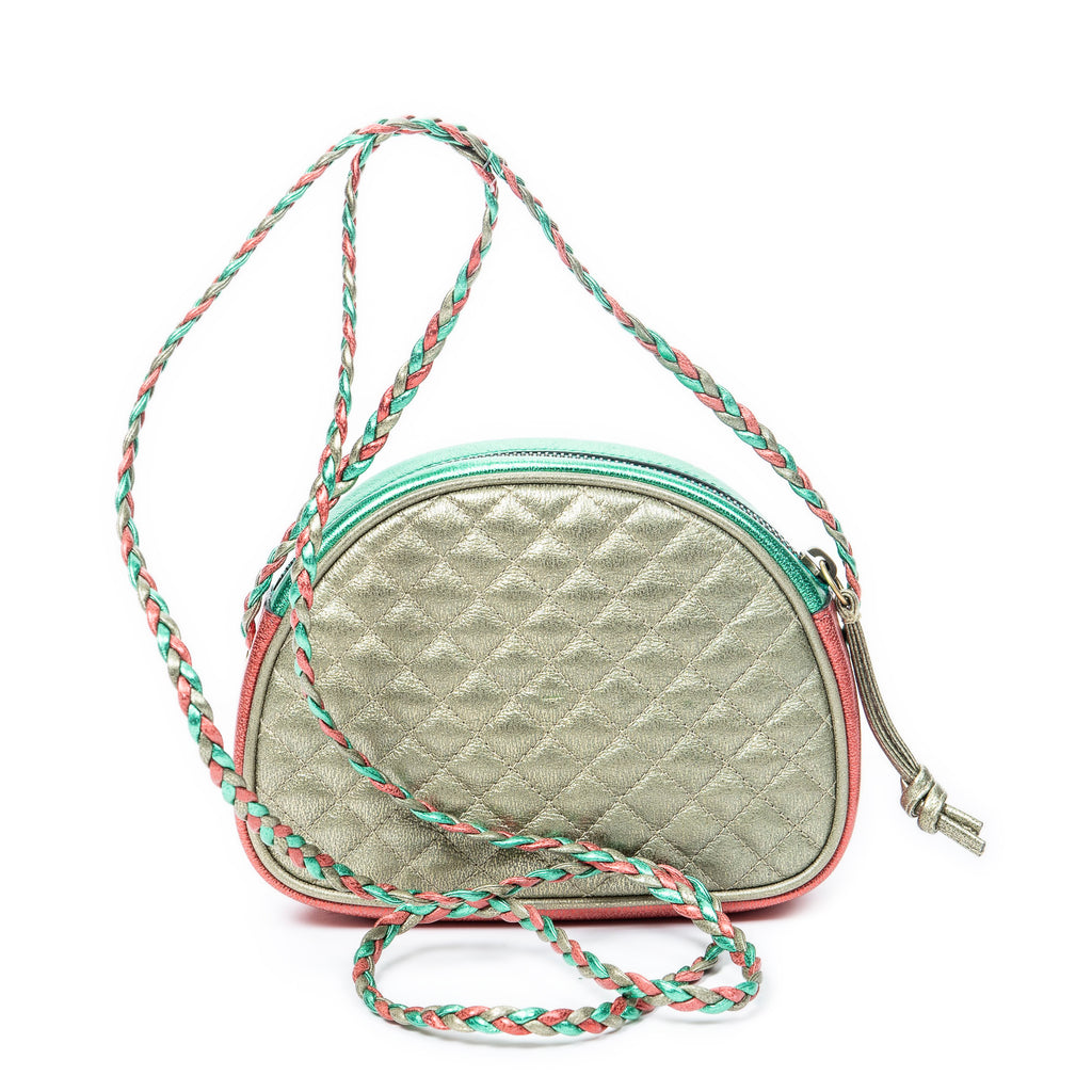 Shoulder Bag Ltd. Ed. Alessandro Michele Trapuntata Mini Crossbody Green Quilted Calfskin Leather