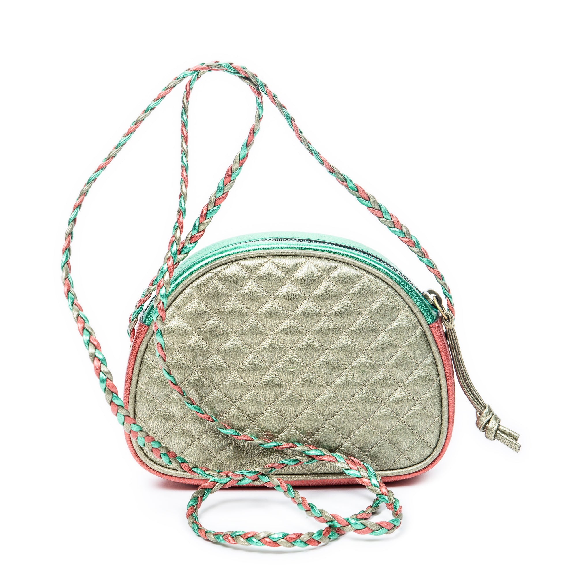 Shoulder Bag Ltd. Ed. Alessandro Michele Trapuntata Mini Crossbody Green Quilted Calfskin Leather