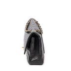 Shoulder Bag Classic Double Flap 26 Black Quilted Caviar Leather