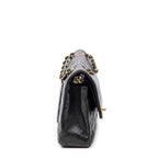 Shoulder Bag Classic Double Flap 26 Black Quilted Caviar Leather