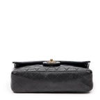 Shoulder Bag Classic Double Flap 26 Black Quilted Caviar Leather