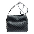 Sacoche bandoulière Ieoh Messenger Damier Graphite noir
