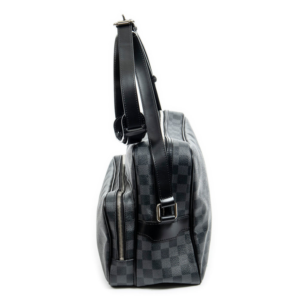 Sacoche bandoulière Ieoh Messenger Damier Graphite noir