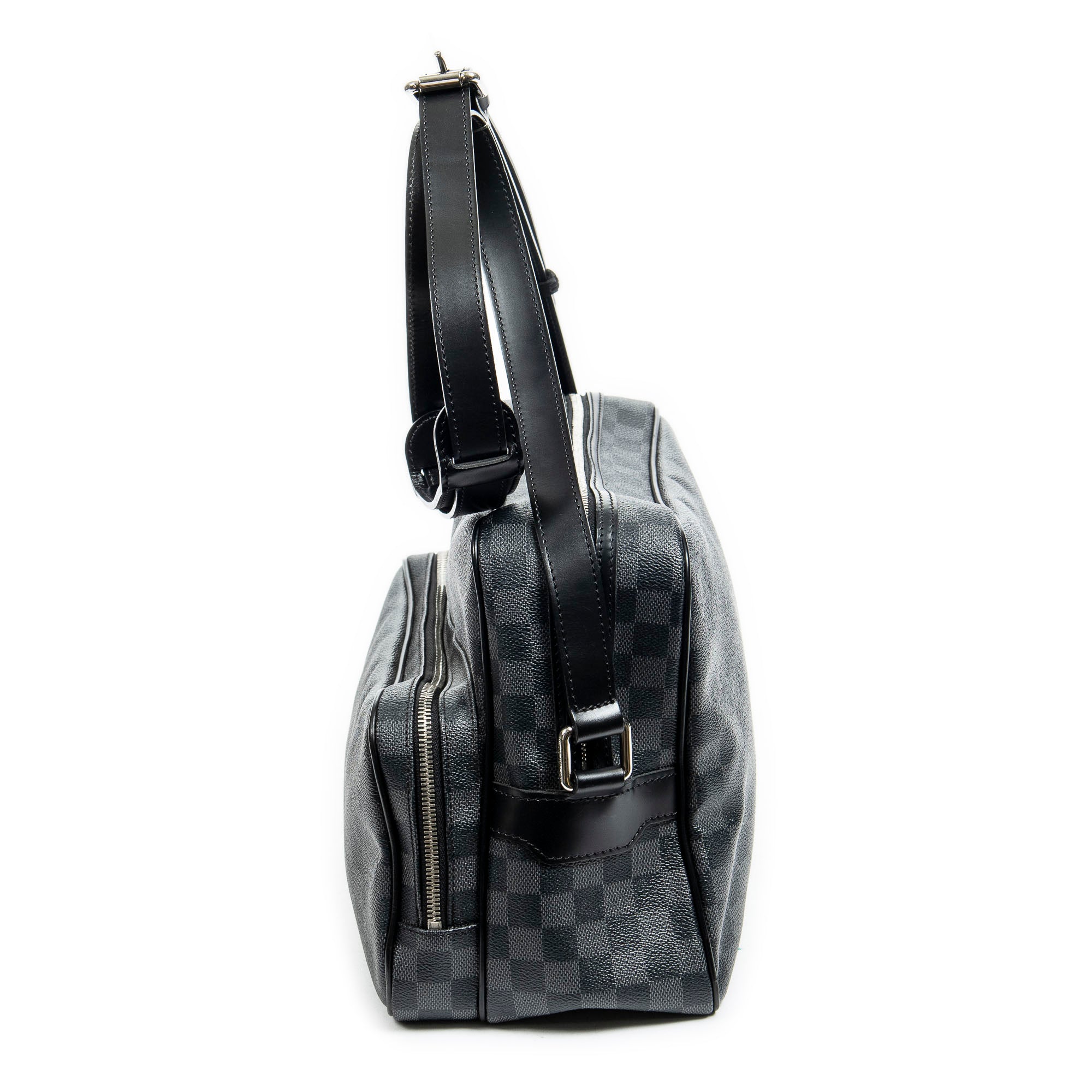 Sacoche bandoulière Ieoh Messenger Damier Graphite noir