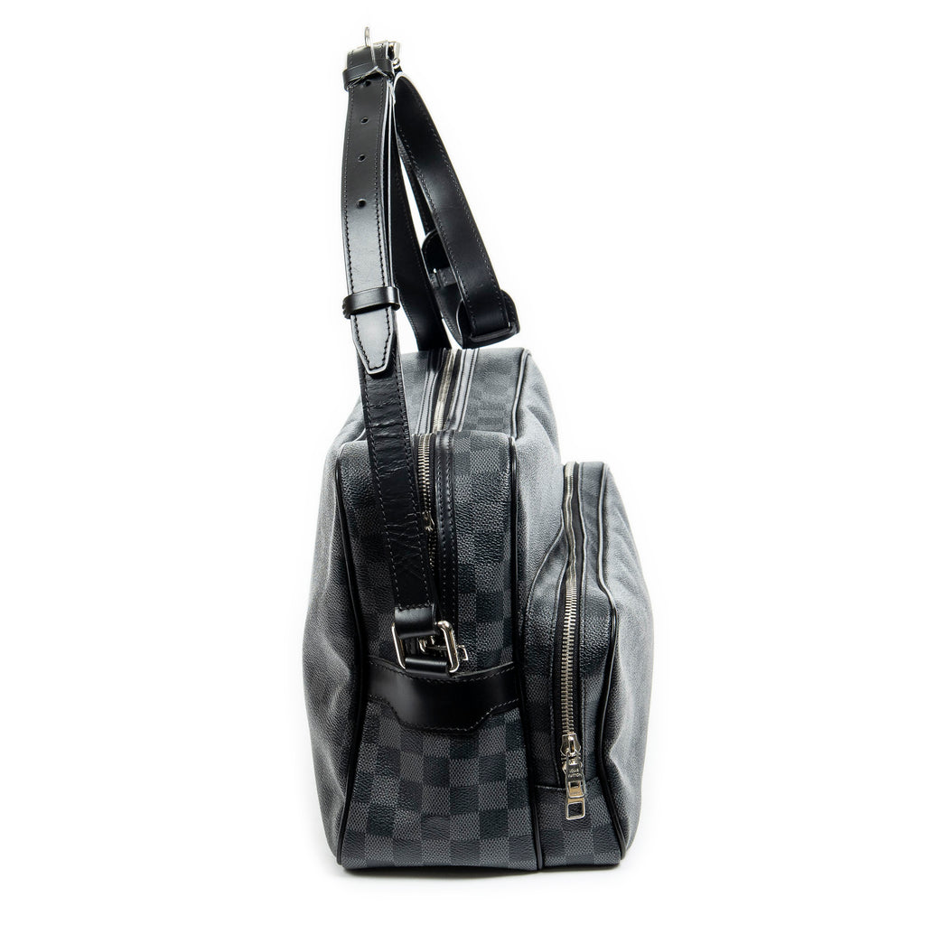 Sacoche bandoulière Ieoh Messenger Damier Graphite noir