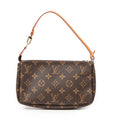 Estuche de accesorios para bolso, lona Monogram marrón