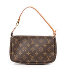 Estuche de accesorios para bolso, lona Monogram marrón