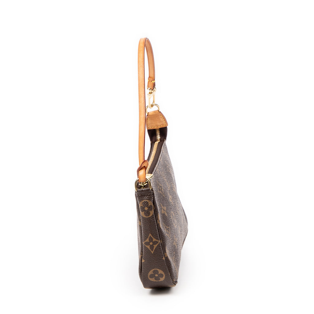 Estuche de accesorios para bolso, lona Monogram marrón