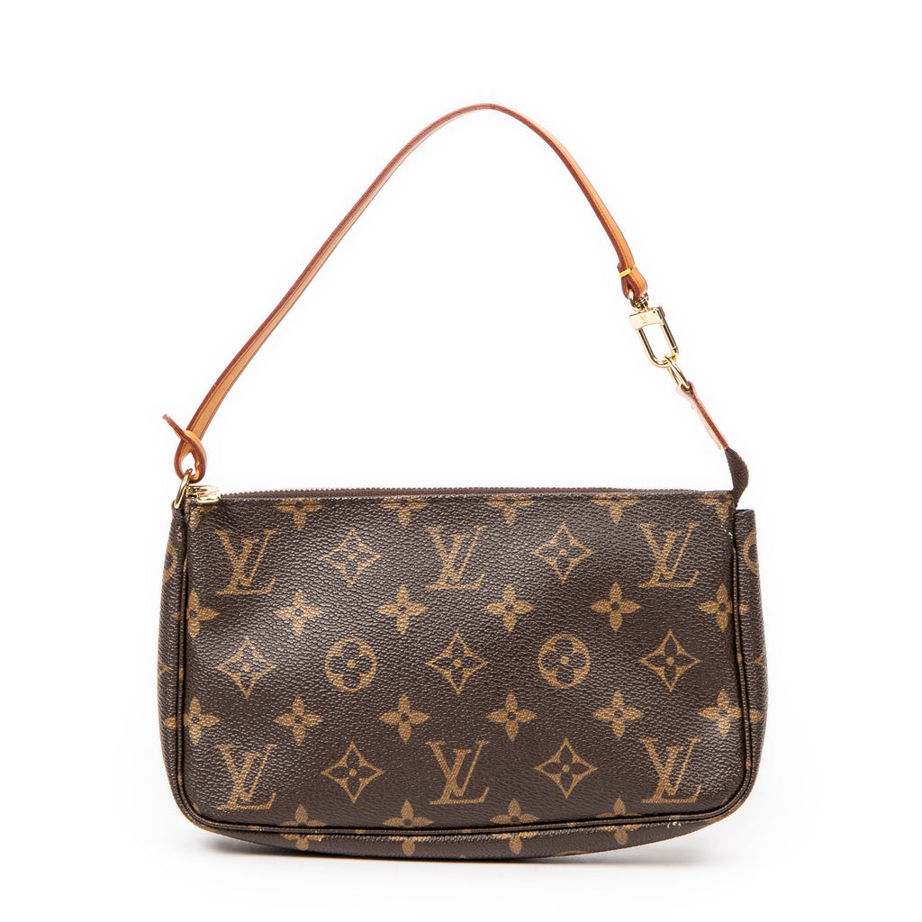 Estuche de accesorios para bolso, lona Monogram marrón