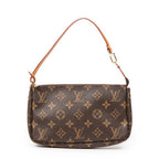 Estuche de accesorios para bolso, lona Monogram marrón