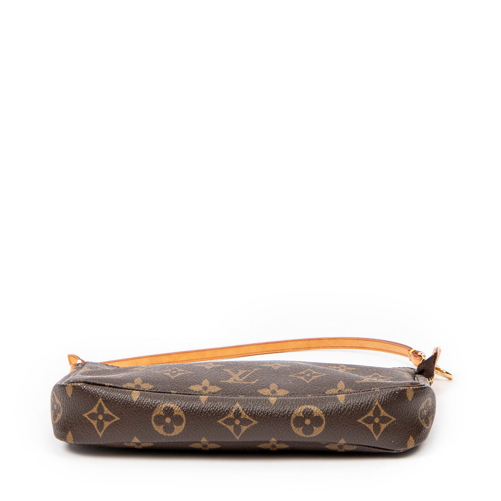 Estuche de accesorios para bolso, lona Monogram marrón