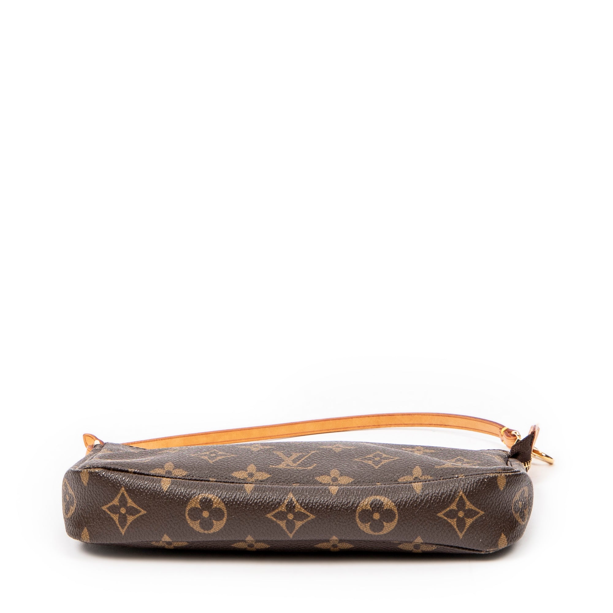 Estuche de accesorios para bolso, lona Monogram marrón