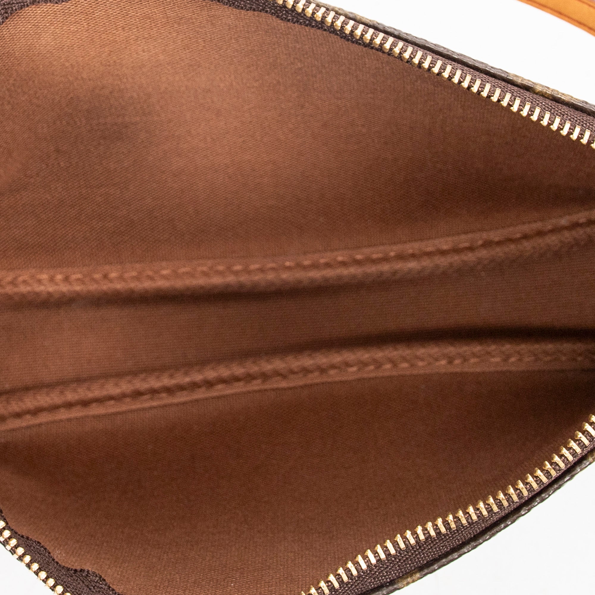 Estuche de accesorios para bolso, lona Monogram marrón