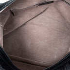 Shoulder Bag Canela Boston Bag Black Floral Embossed Leather