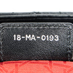 Shoulder Bag Large Lady Dior Zip Black Cannage Lambskin Leather