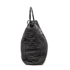 Shoulder Bag Large Soft Lady Dior Black Denim Cannage Denim Canvas