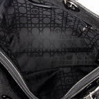 Shoulder Bag Large Soft Lady Dior Black Denim Cannage Denim Canvas