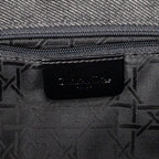 Shoulder Bag Large Soft Lady Dior Black Denim Cannage Denim Canvas