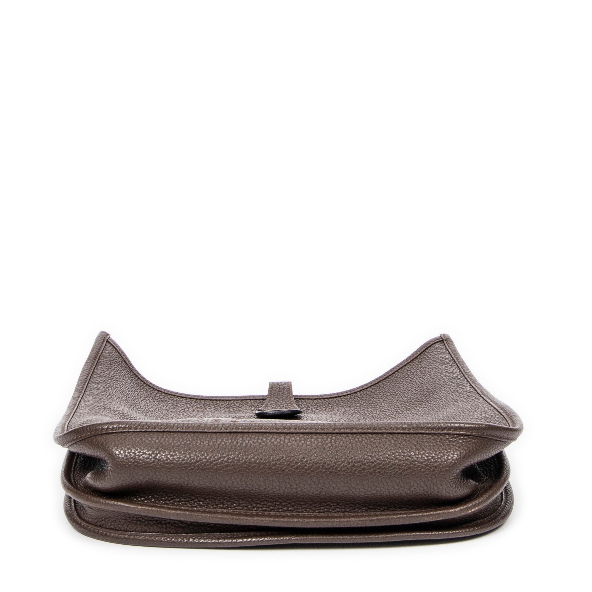 Shoulder Bag Evelyne III PM Chocolate Taurillon Clemence Leather