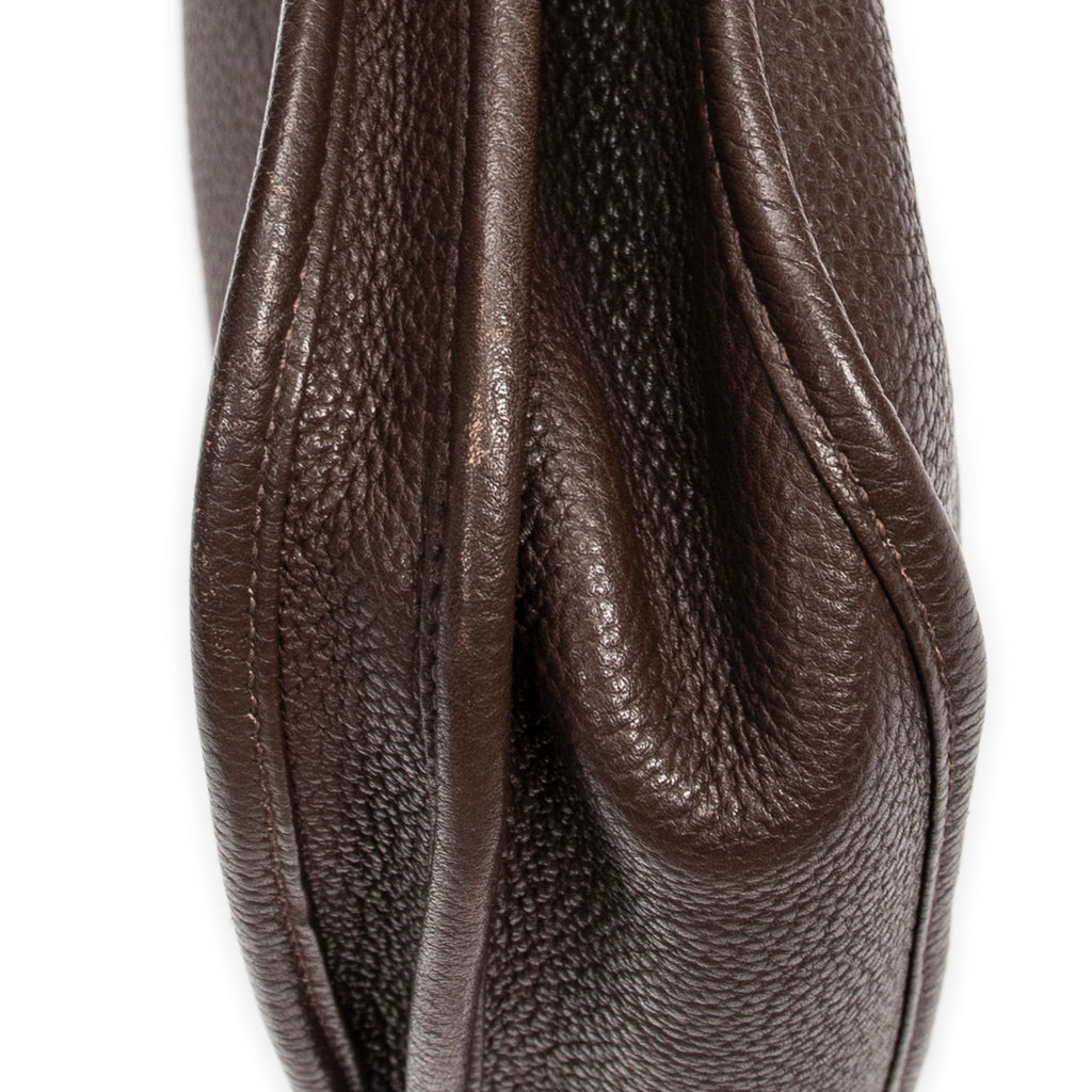Shoulder Bag Evelyne III PM Chocolate Taurillon Clemence Leather