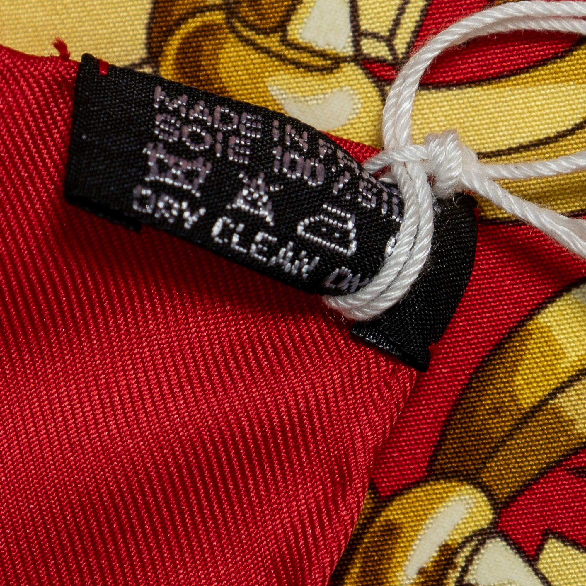 Scarf Scarf Mors & Gourmettes Red 100% Twill Silk