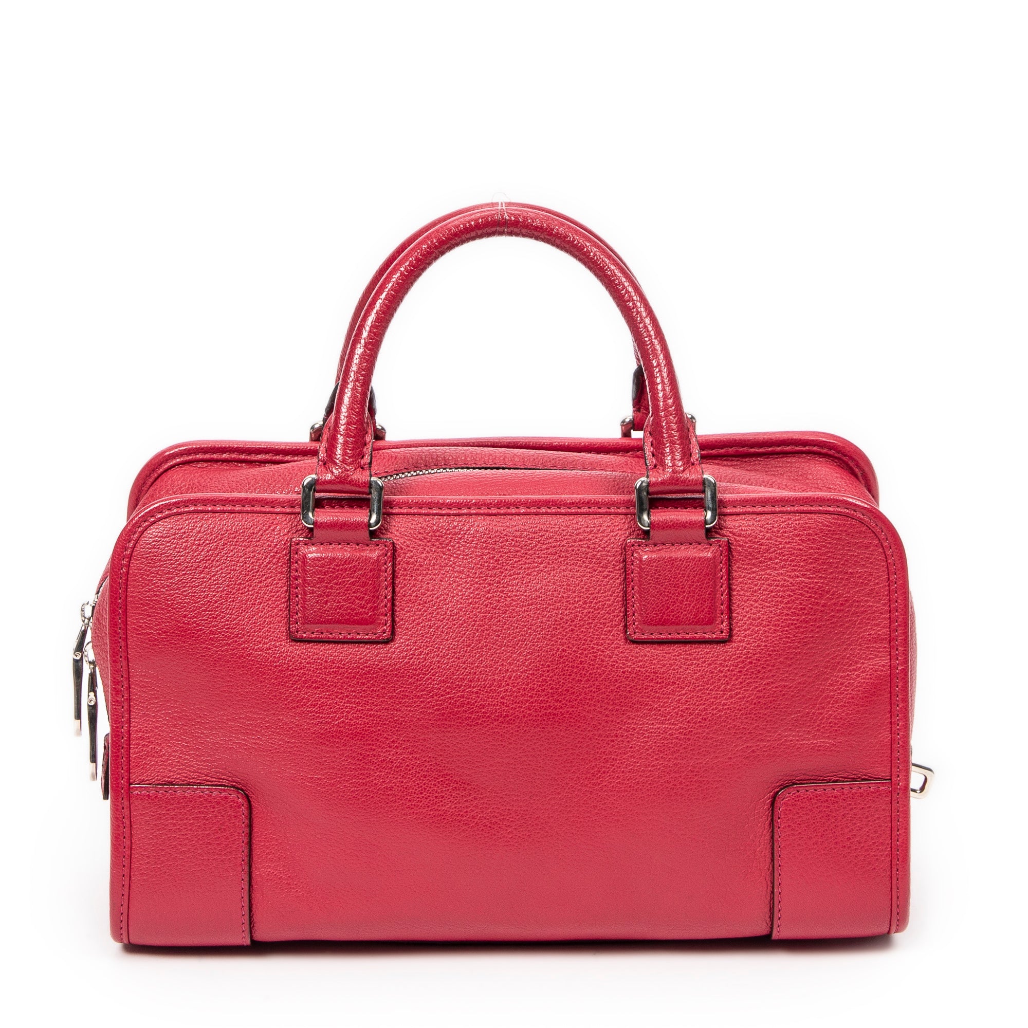 Handbag Amazona 28 Raspberry Pink Goatskin Leather