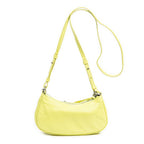Shoulder Bag Mini Le Cagole Yellow Green Distressed Leather