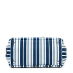 Shoulder Bag Small Canapa Tote Light Blue Striped Canapa Canvas