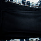 Shoulder Bag Small Canapa Tote Light Blue Striped Canapa Canvas