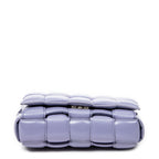 Sac bandoulière The Chain Cassette Lilas Maxi Intrecciato Cuir Matelassé