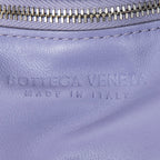 Sac bandoulière The Chain Cassette Lilas Maxi Intrecciato Cuir Matelassé