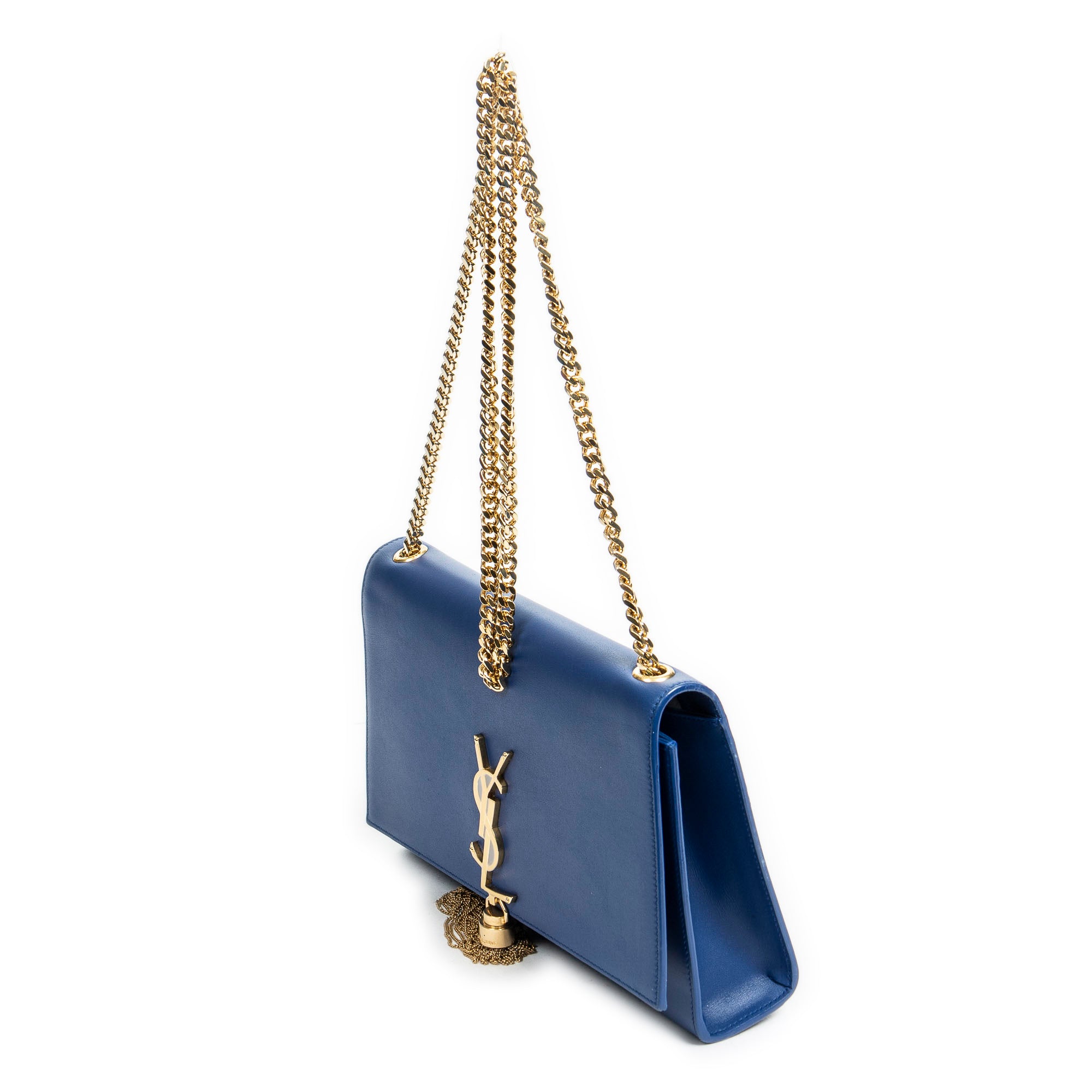 Yves Saint Laurent - Portefeuille Moyen Kate à Chaîne - Bleu Royal