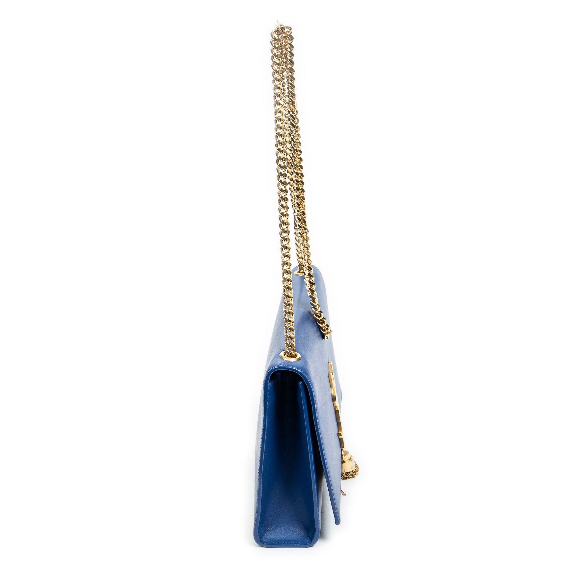 Yves Saint Laurent - Portefeuille Moyen Kate à Chaîne - Bleu Royal