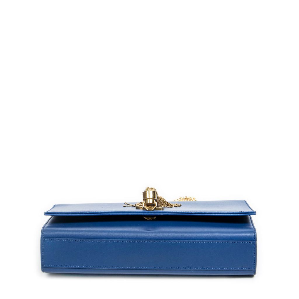 Yves Saint Laurent - Portefeuille Moyen Kate à Chaîne - Bleu Royal