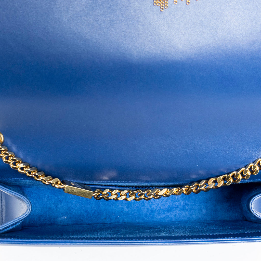 Yves Saint Laurent - Portefeuille Moyen Kate à Chaîne - Bleu Royal