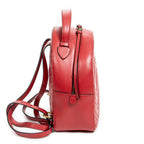 Shoulder Bag GG Marmont Backpack Red Quilted Chevron Calfskin Leather